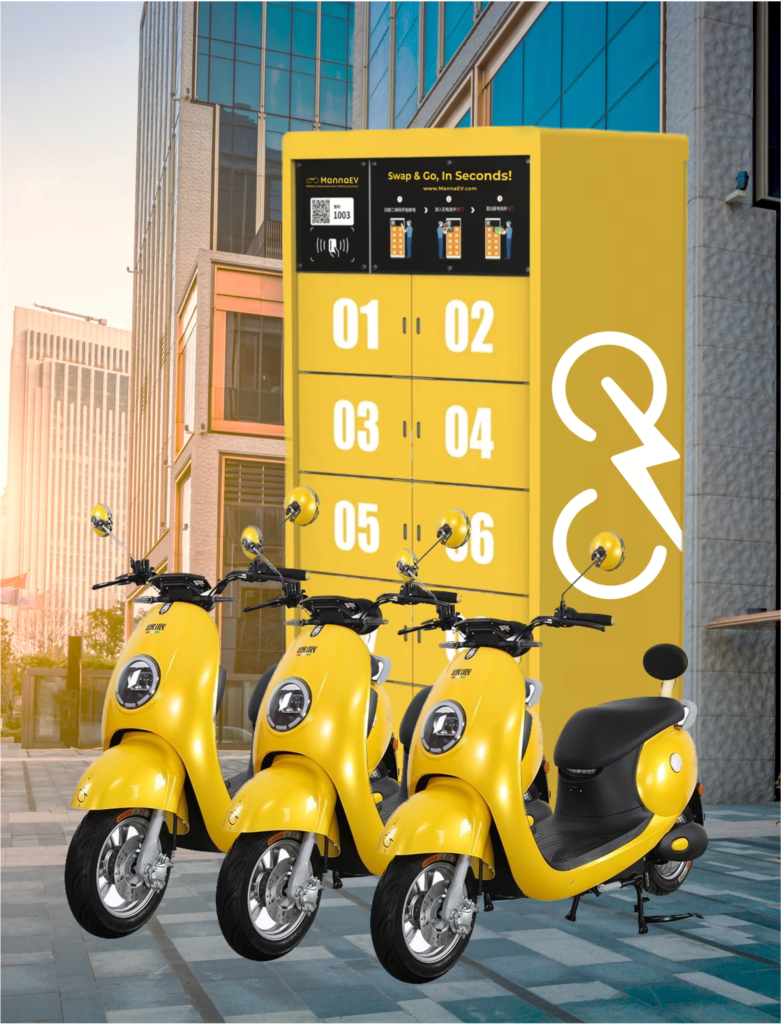 MannaEV's Smart Electric Motorcycles revolutionize and empower same-day on-demand delivery in Malta, setting new standards for sustainable and efficient logistics.

A close-up of MannaEV's Smart IoT Battery-Swapping Hub, exemplifying the innovative technology that optimizes energy usage and minimizes downtime in Malta's same-day on-demand delivery logistics.