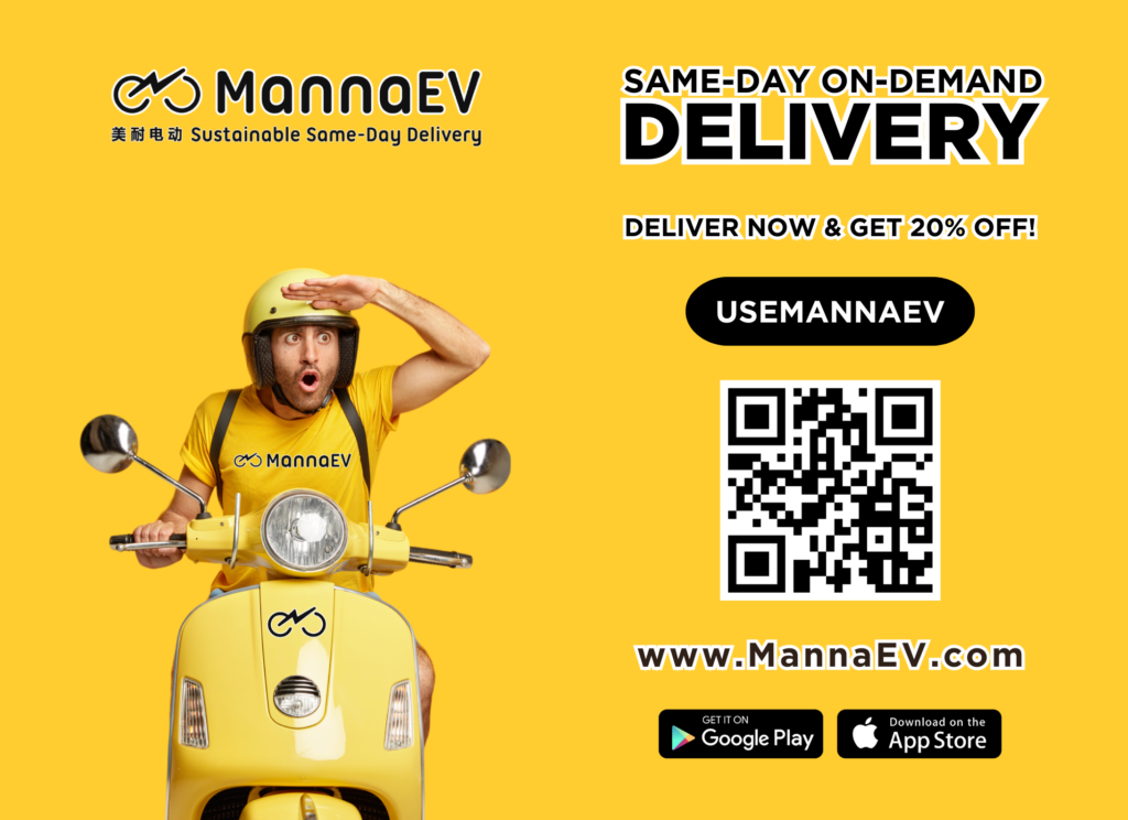 Malta Fast Same-Day On-Demand Delivery, MannaEV