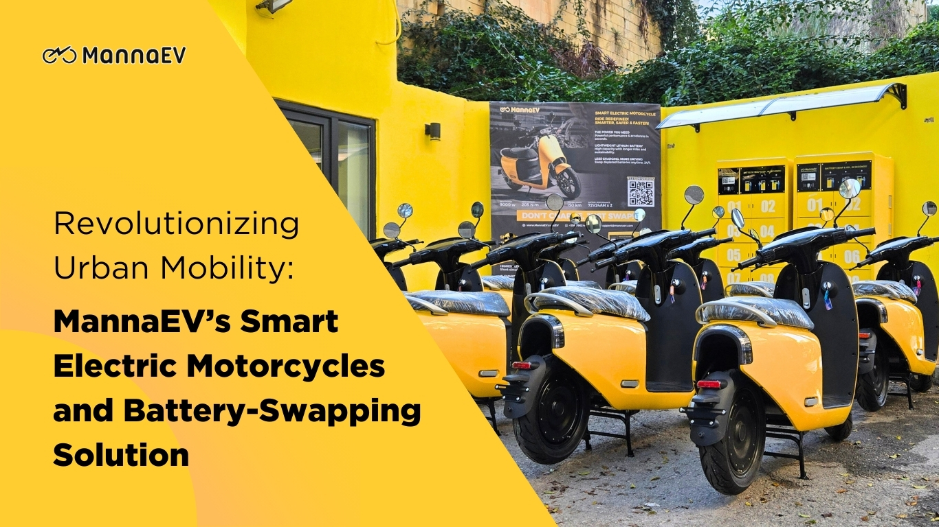 Revolutionizing Urban Mobility: MannaEV’s Smart Electric Motorcycles and Battery-Swapping Solution