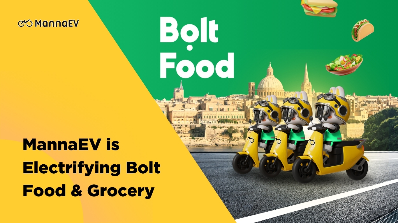 MannaEV is Electrifying Bolt Food & Grocery Deliveries in Malta! ⚡🛵